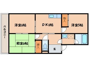 サンハイツ松ケ丘の物件間取画像